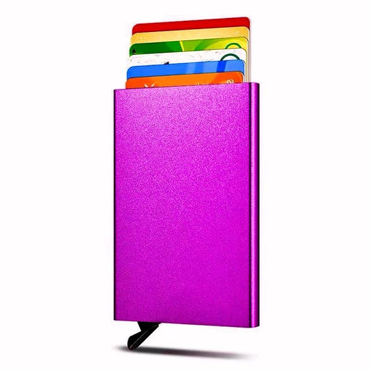 Slim Aluminum Card Case – Compact Credit Card Protector for Men & Women