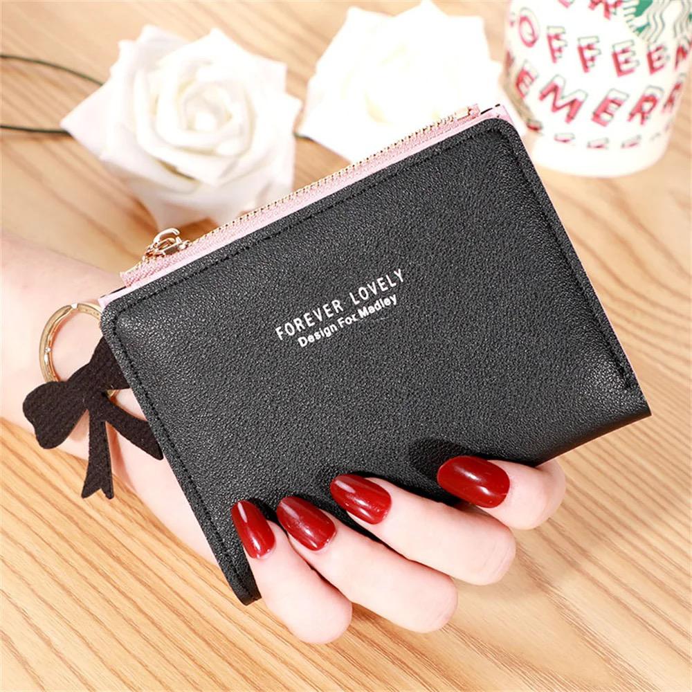 Stylish Lovely Women’s Mini Wallet Compact Leather Card & Coin Purse