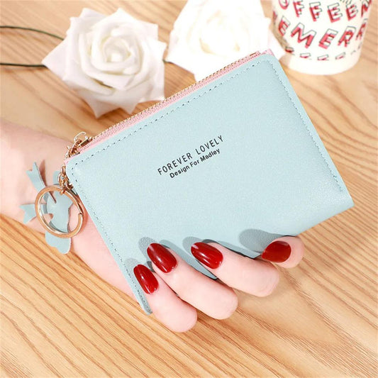 Stylish Lovely Women’s Mini Wallet Compact Leather Card & Coin Purse