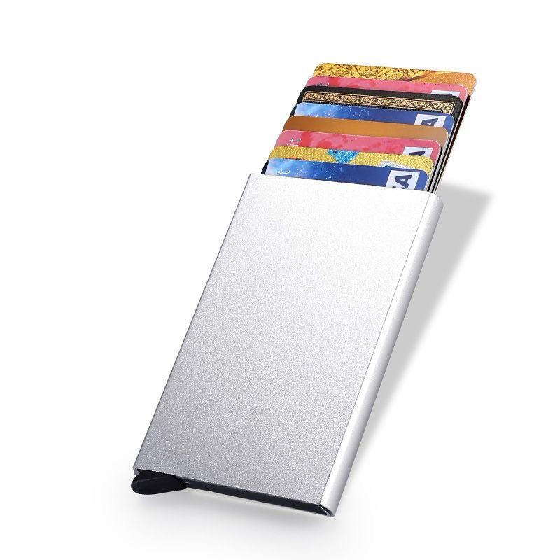Slim Aluminum Card Case – Compact Credit Card Protector for Men & Women