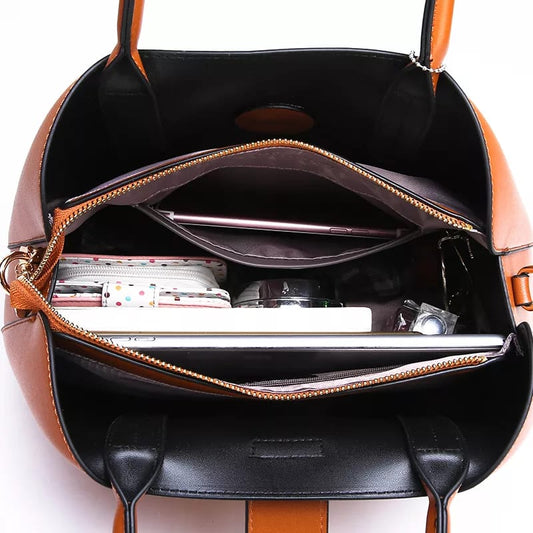 Elegant Off-White Premium Leather Handbag for Women | Stylish Shoulder & Tote Bag