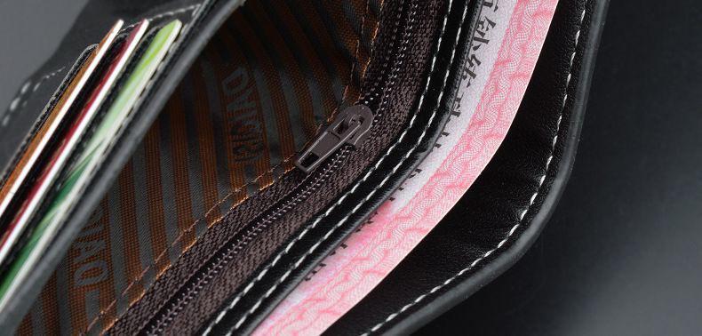 Men’s Premium Check Pattern Leather Wallet  Classic Bi-Fold Design | Available in Black, Brown & Chocolate