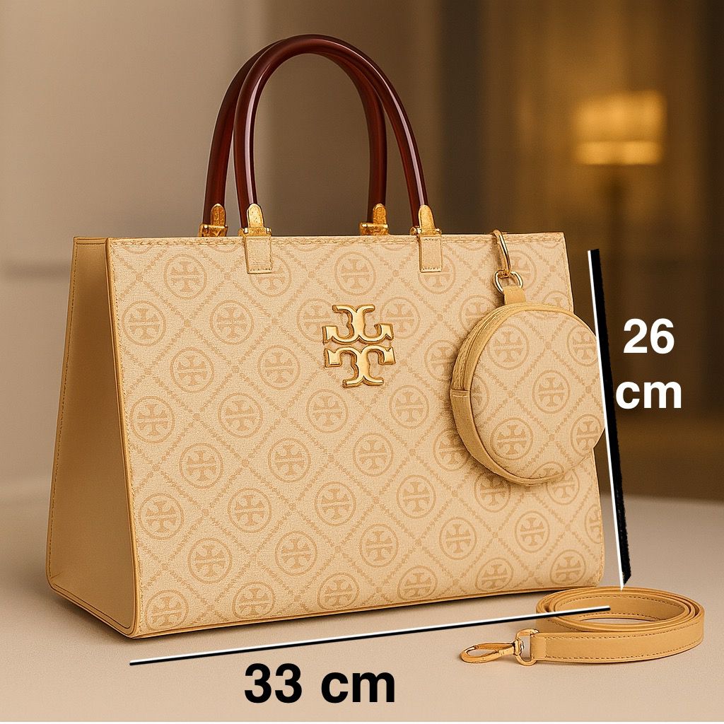 Luxury 2-Piece Handbag Set for Women  Elegant Tote & Mini Purse | Stylish Pattern Design, 5 Colors