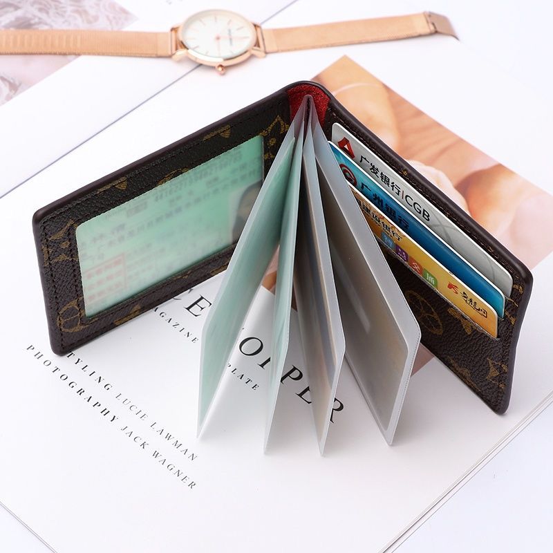 Compact Multi-Card Holder Wallet with ID Window  Slim & Stylish Design