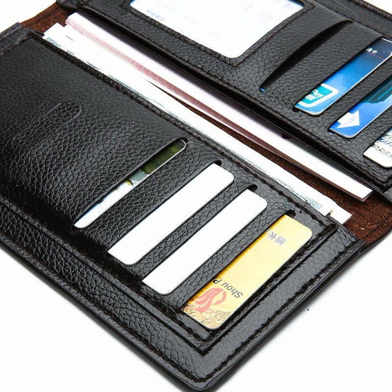 Jeep Premium Leather Long Wallet for Men  Slim Bifold Card & Cash Holder