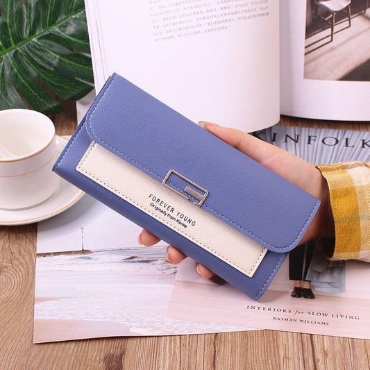Stylish PU Leather Wallet for Women – Multi-Color Clutch Purse