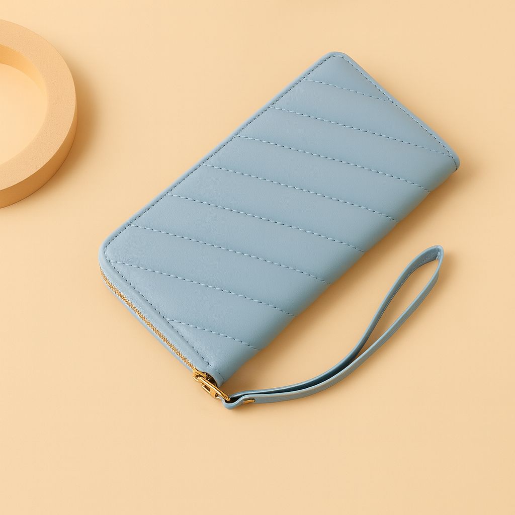 Premium Quality Long Women’s Wallet  Fashionable Clutch with Secure Zipper