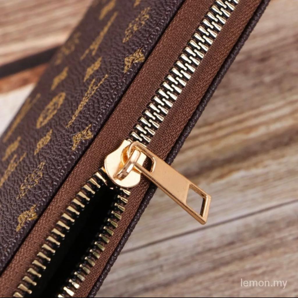 Luxury Checkered Leather Zip Wallet for Women  Elegant LUYISI Collection
