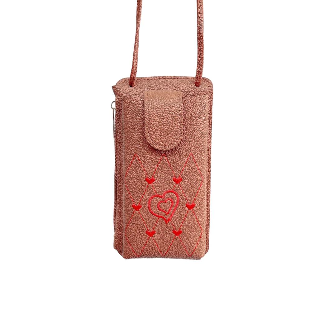 Trendy Mini Crossbody Mobile Pouch  Stylish Multipurpose Phone Bag for Women