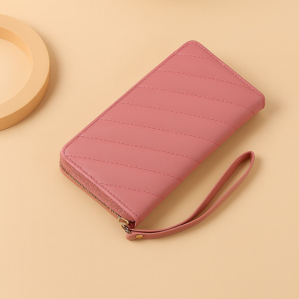 Premium Quality Long Women’s Wallet  Fashionable Clutch with Secure Zipper