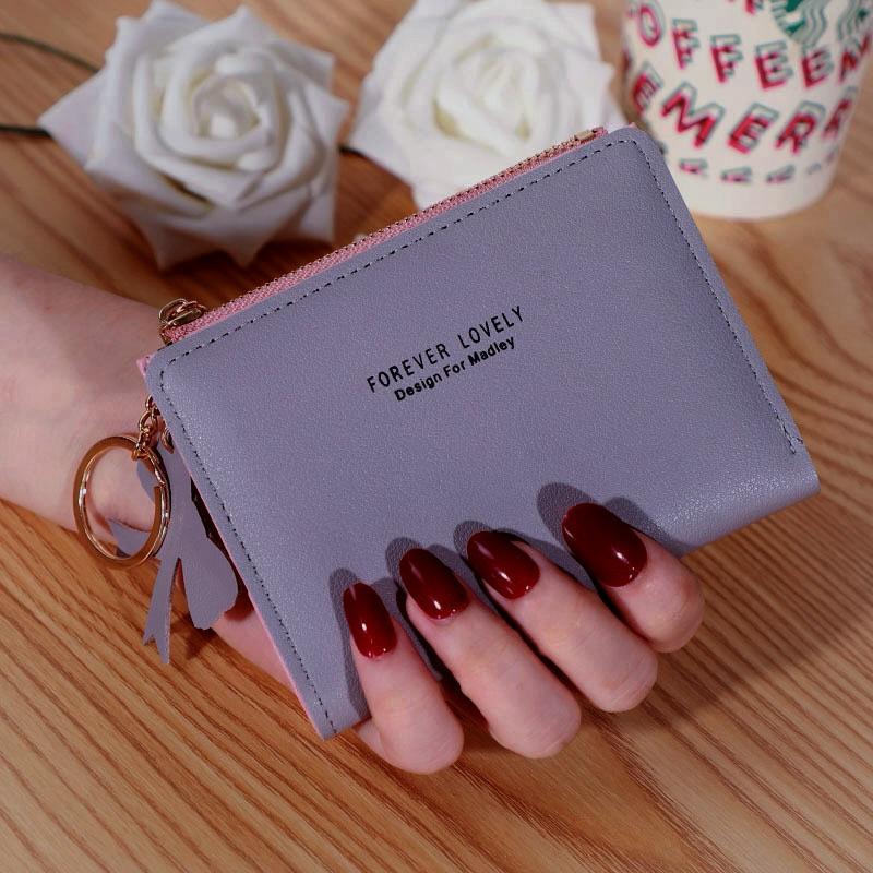 Stylish Lovely Women’s Mini Wallet  Compact Leather Card & Coin Purse