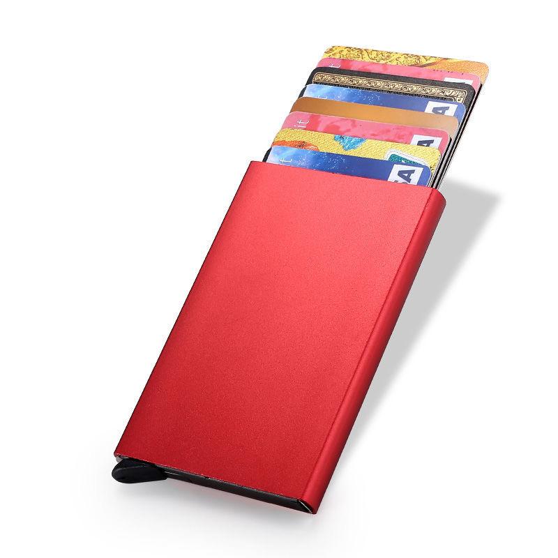 Slim Aluminum Card Case – Compact Credit Card Protector for Men & Women