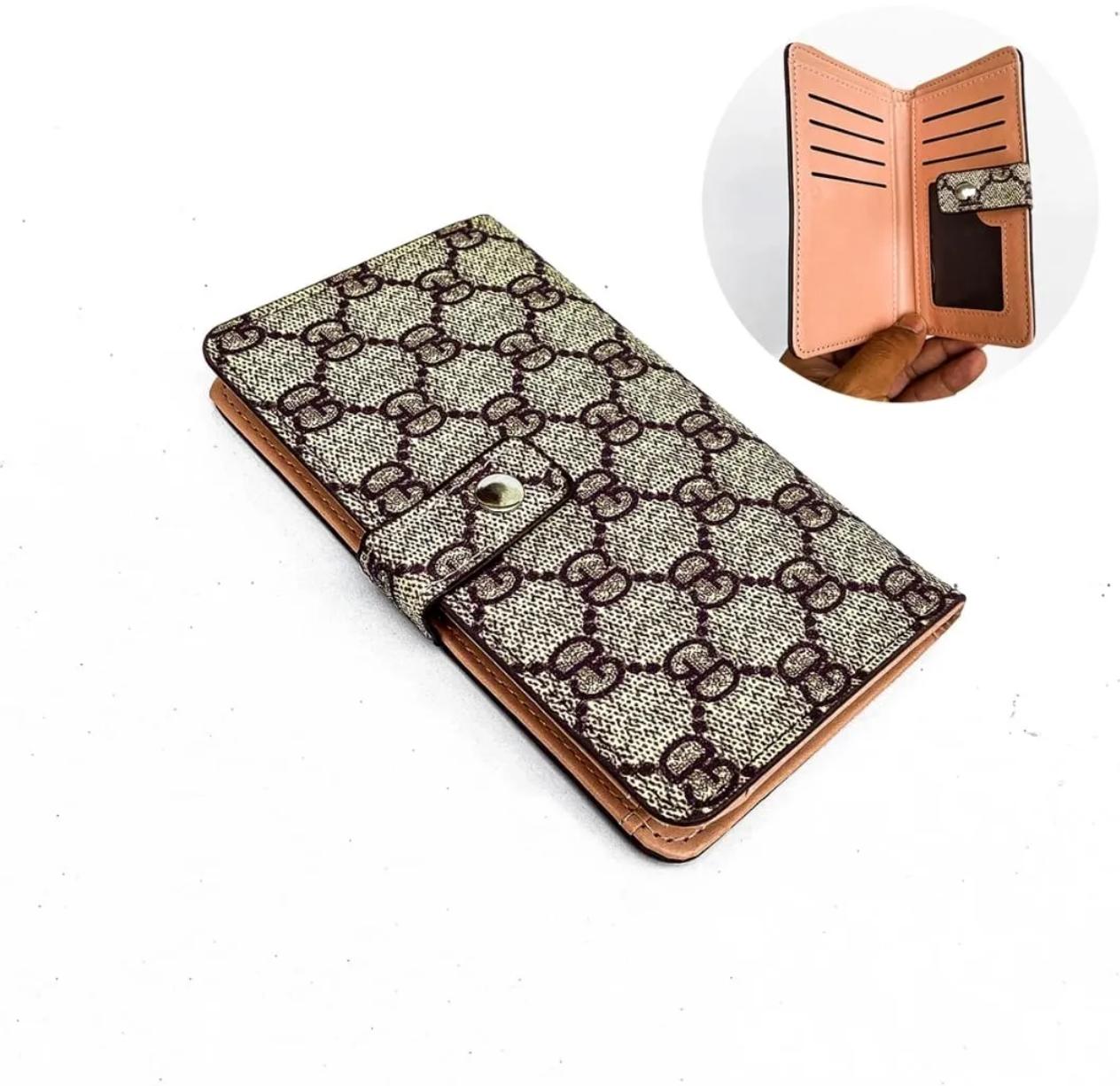 Elegant Women’s Long PU Leather Wallet  Stylish Multi Color Clutch Purse