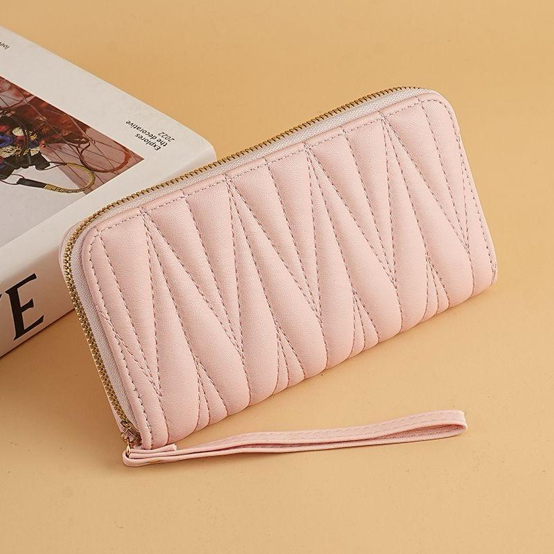 Luxury Women’s Long Wallet  Stylish Quilted PU Leather Clutch Purse