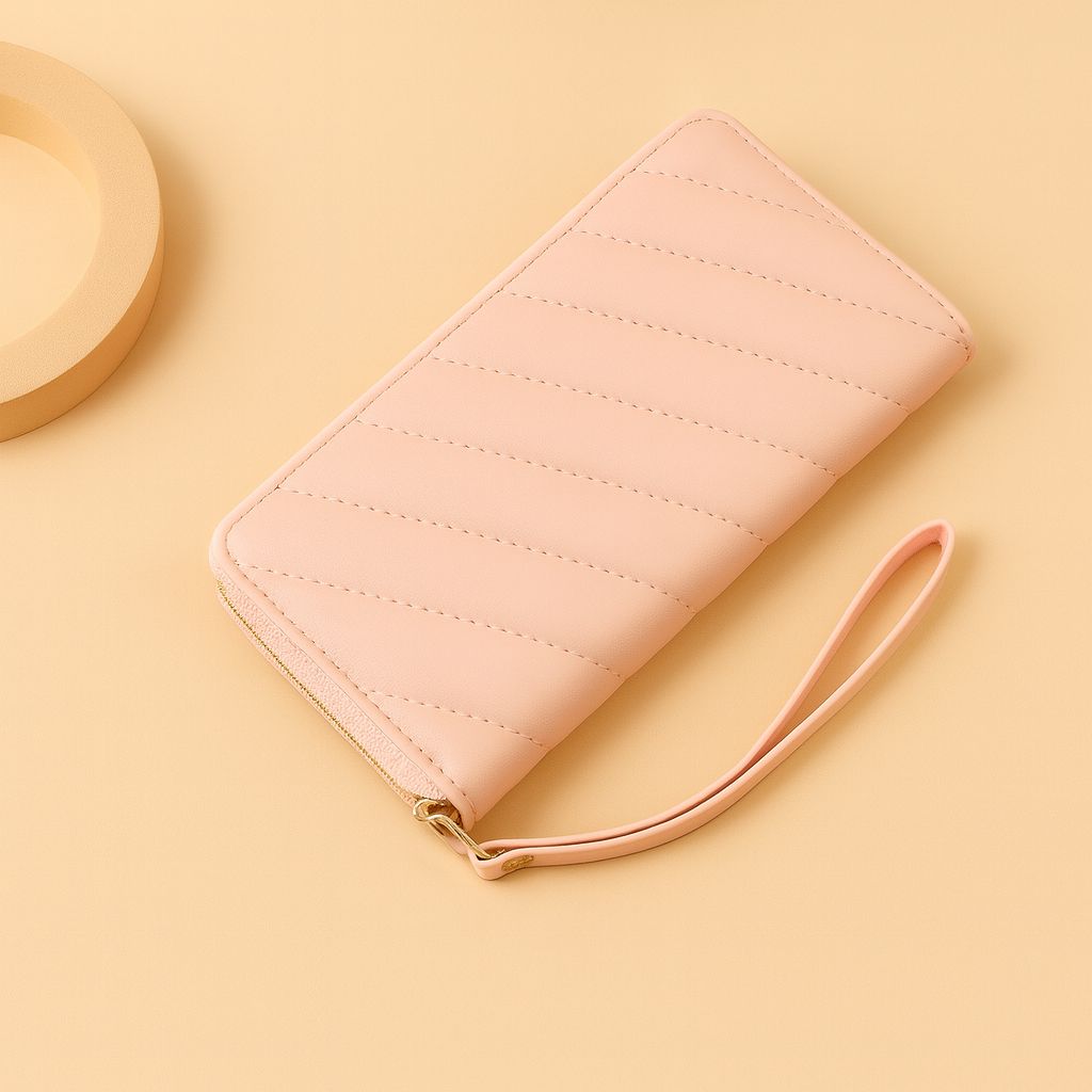 Premium Quality Long Women’s Wallet  Fashionable Clutch with Secure Zipper