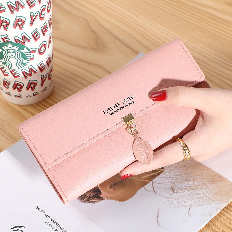 Stylish PU Leather Wallet for Women – Multi-Color Clutch Purse