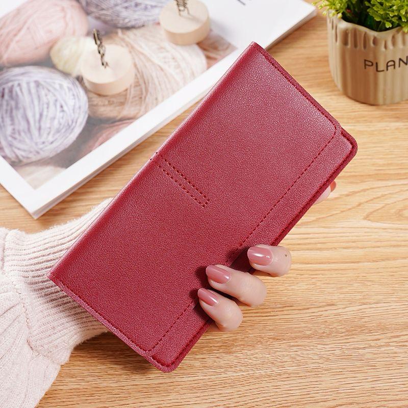 Luxury PU Leather Wallet – Multi-Color Women’s Clutch