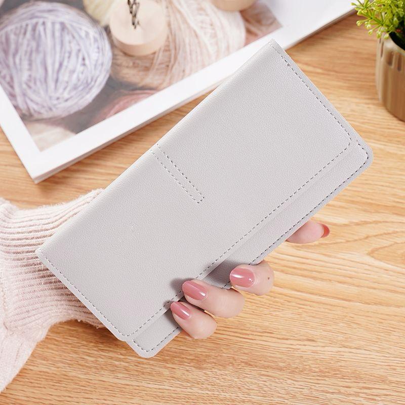 Luxury PU Leather Wallet – Multi-Color Women’s Clutch