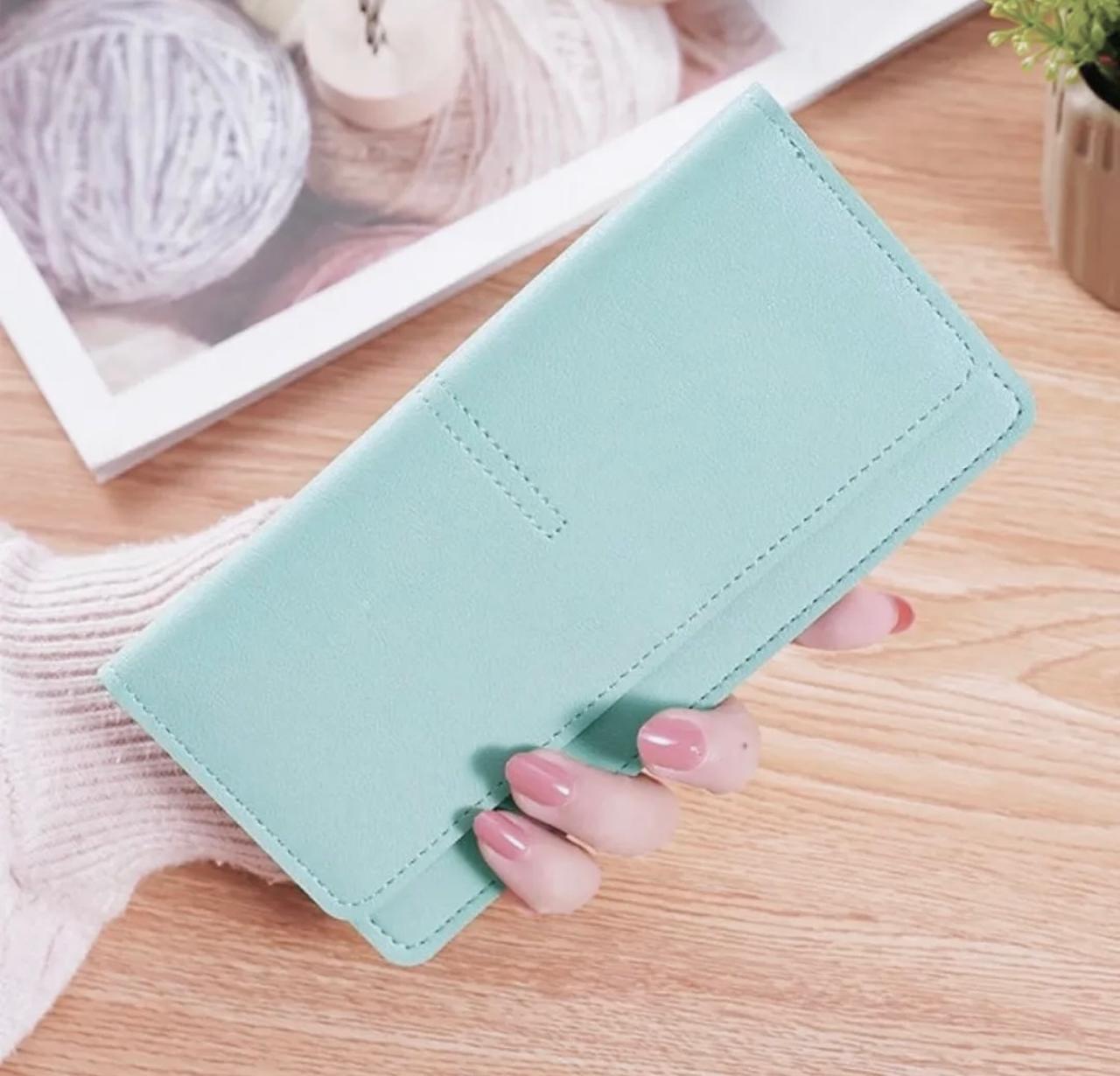 Luxury PU Leather Wallet – Multi-Color Women’s Clutch