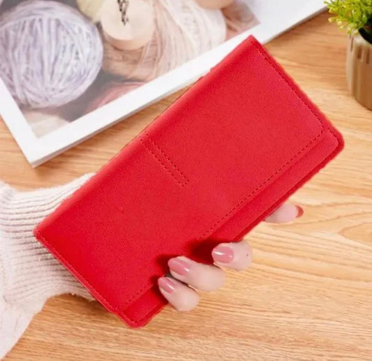 Luxury PU Leather Wallet – Multi-Color Women’s Clutch
