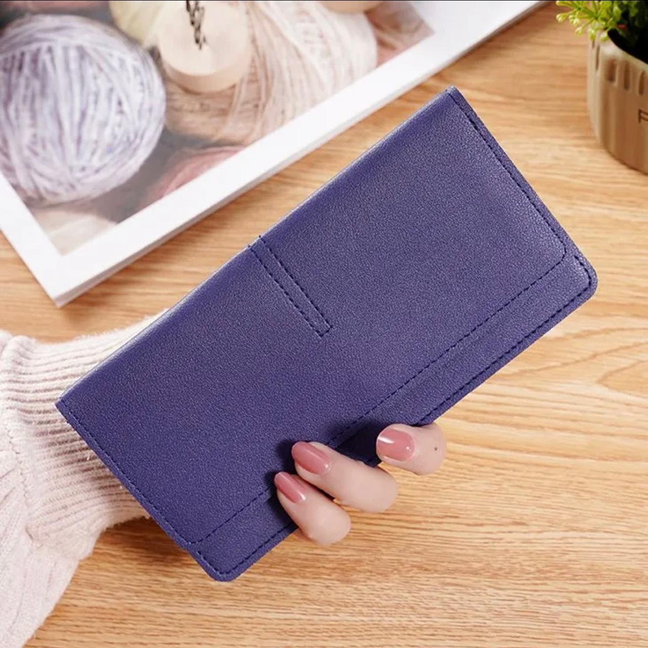 Luxury PU Leather Wallet – Multi-Color Women’s Clutch
