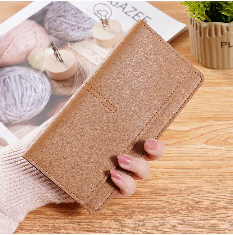 Luxury PU Leather Wallet – Multi-Color Women’s Clutch