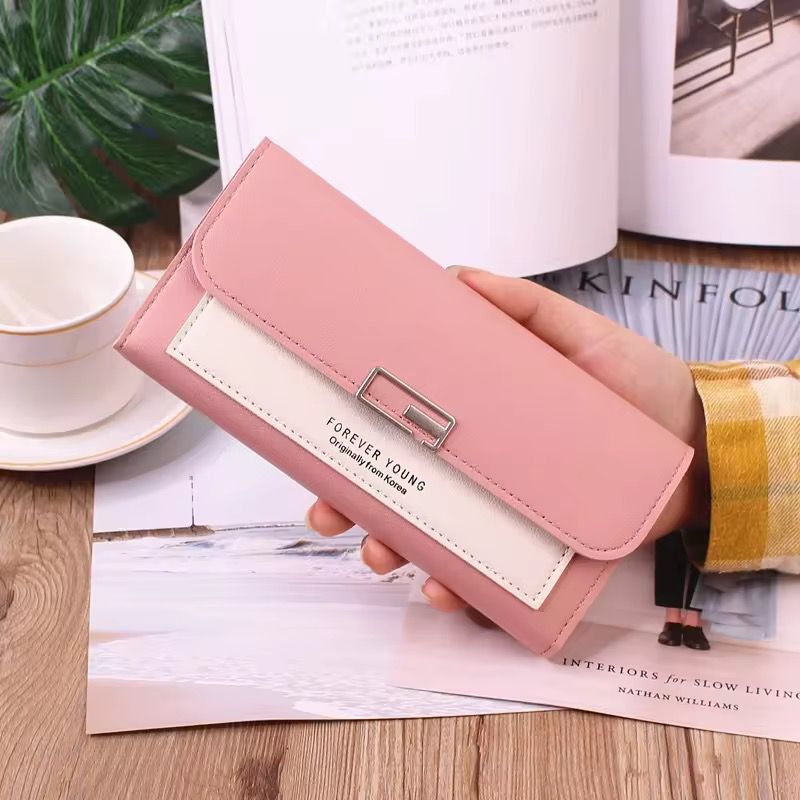 Forever Young Designer Wallet  Premium PU Leather Ladies Long Clutch