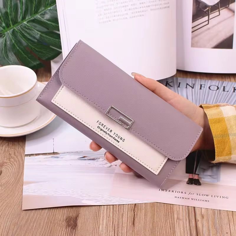 Forever Young Designer Wallet  Premium PU Leather Ladies Long Clutch