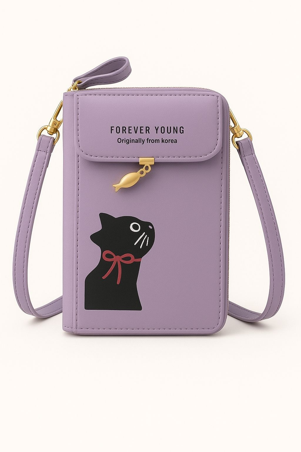 Forever Young Multi Color Crossbody Wallet Bag Women’s PU Leather Mobile Shoulder Purse