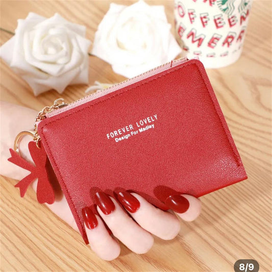 Stylish Lovely Women’s Mini Wallet  Compact Leather Card & Coin Purse